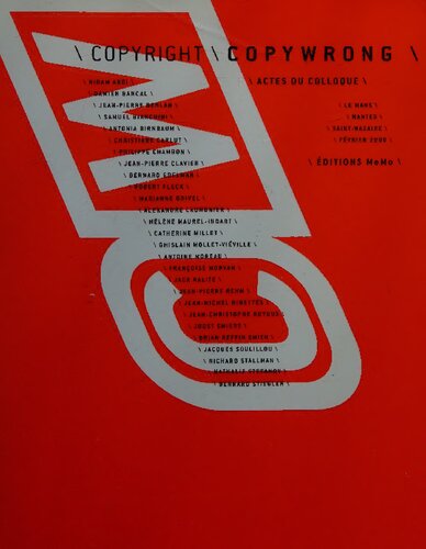 ﻿حق چاپ/تخفیف: مجموعه مقالات کنفرانس، لومان، نانت، سن-نزر، فوریه 2000