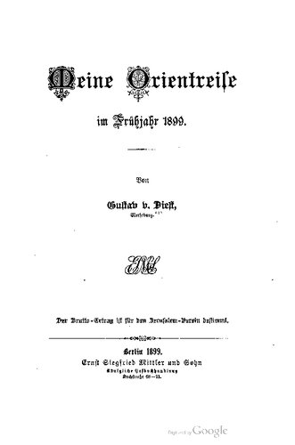 ﻿سفر من به شرق در بهار 1899
