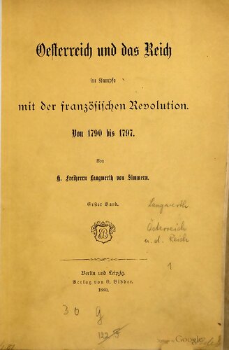 ﻿اتریش و رایش در مبارزه با انقلاب فرانسه؛ از 1790 تا 1797