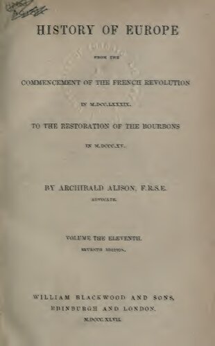 ﻿تاریخ اروپا از آغاز انقلاب فرانسه در MDCCLXXXIX (1789) تا بازسازی بوربن ها در MDCCCXV (1815)