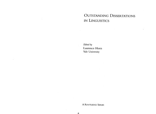﻿بازنمایی های شنیداری در واج شناسی (پایان نامه های برجسته در زبان شناسی)