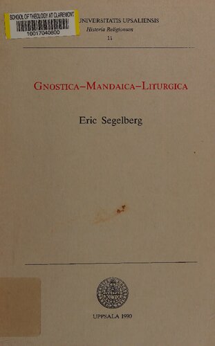 ﻿Gnostica-Mandaica-Liturgica