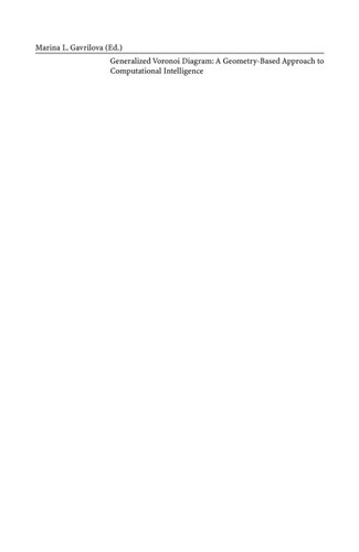 ﻿نمودار ورونوی تعمیم یافته: رویکردی مبتنی بر هندسه به هوش محاسباتی (مطالعات در هوش محاسباتی، 158)