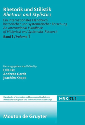 Rhetorik und Stilistik بلافاصله و سبک شناسی ، گروه 1 جلد 1 (Handbucher zur Sprach- und Kommunikationswissenschaft کتابهای زبانشناسی و علوم ارتباطات) (دو زبانه آلمانی - انگلیسی)