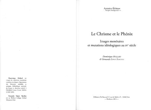 ﻿Chrism and Phoenix: تصاویر پولی و جهش های ایدئولوژیک در قرن 4