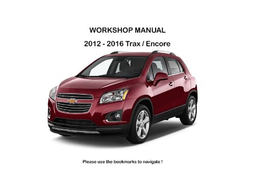 ﻿راهنمای خدمات Chevy Trax 2012 - 2016