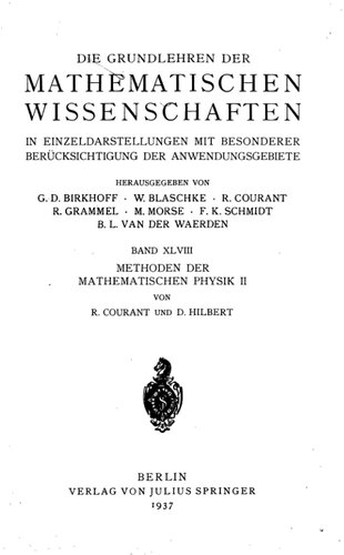 ﻿Methoden der Mathematischen Physik 2