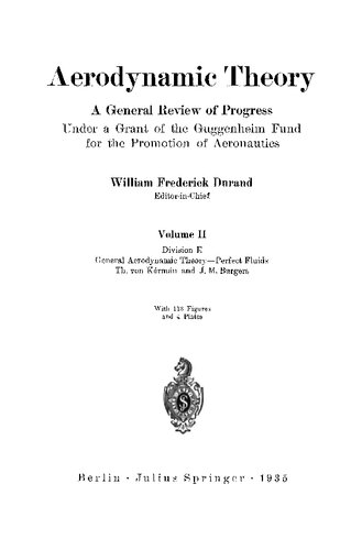 ﻿نظریه آیرودینامیک: بررسی کلی پیشرفت، تحت کمک مالی صندوق گوگنهایم برای ترویج هوانوردی