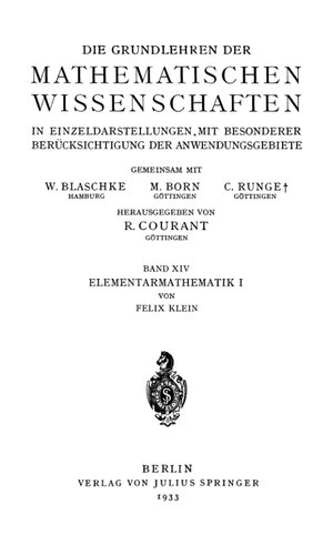 ﻿ریاضیات ابتدایی از دیدگاه بالاتر