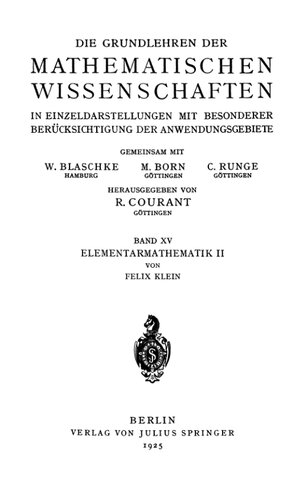 ﻿ریاضیات ابتدایی از دیدگاه بالاتر