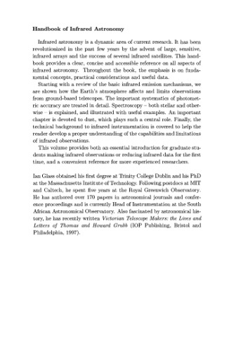 ﻿کتابچه راهنمای نجوم فروسرخ (کتابهای رصد کمبریج برای اخترشناسان پژوهشی)