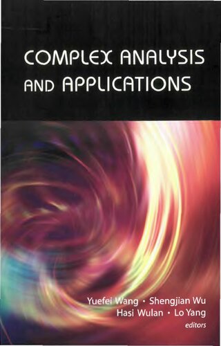 Complex Analysis and Applications - Proceedings of the 13th International Conference on Finite or Infinite Dimensional Complex Analysis and Applications