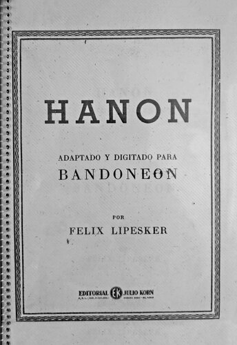 ﻿هانون، اقتباس شده و برای bandoneon انگشت گذاری شده است