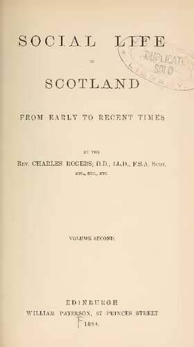 ﻿زندگی اجتماعی در اسکاتلند از اوایل تا دوران اخیر