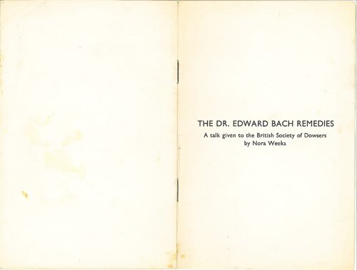 ﻿درمان های دکتر ادوارد باخ: صحبتی که با انجمن داوزرز بریتانیا انجام شد