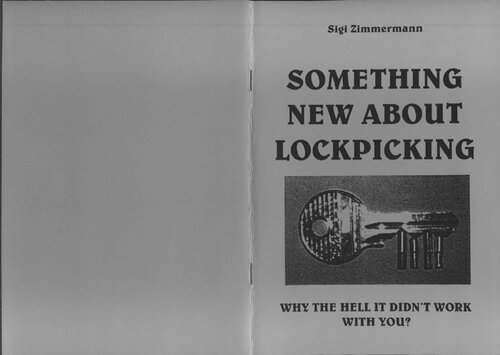 ﻿چیز جدیدی در مورد Lockpicking: چرا با شما کار نکرد؟