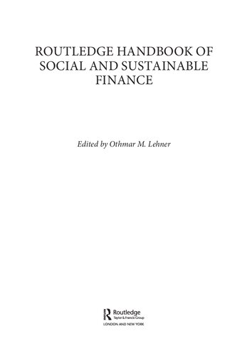 ﻿کتاب راهنمای Routledge از مالی اجتماعی و پایدار