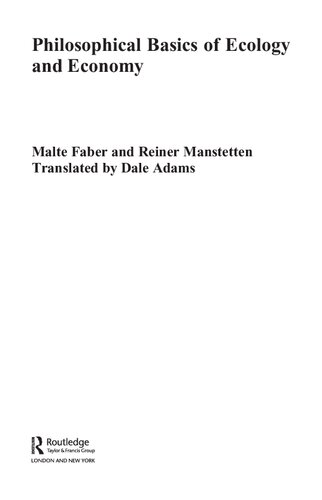 ﻿مبانی فلسفی بوم شناسی و اقتصاد