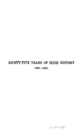 ﻿هشتاد و پنج سال تاریخ ایرلند 1800-1885