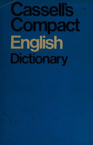 ﻿دیکشنری فشرده انگلیسی Cassell: Etymological and Pronouncing