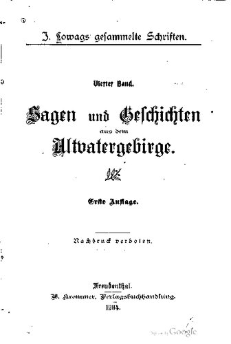 ﻿مجموعه‌ای از نوشته‌ها، افسانه‌ها و داستان‌ها از کوه‌های Jeseníky