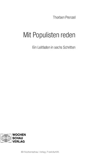 ﻿با پوپولیست ها صحبت کنید راهنمای شش مرحله ای