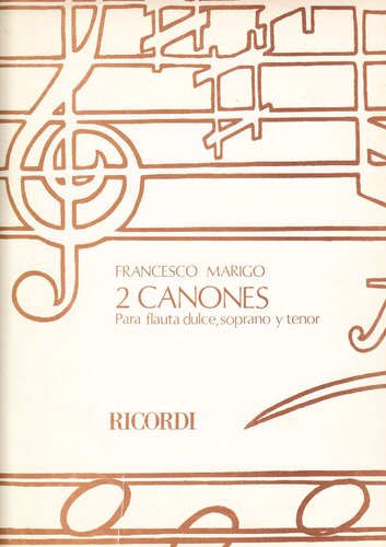 ﻿2 کانن، برای ضبط، سوپرانو و تنور