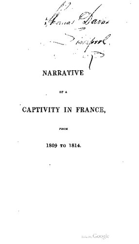 ﻿روایت یک اسارت در فرانسه، از 1809 تا 1814