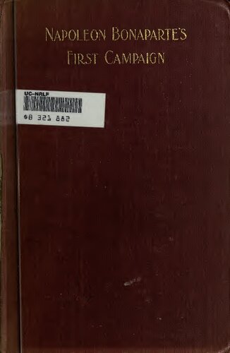 ﻿اولین کارزار ناپلئون بناپارت