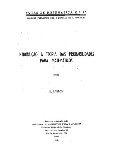 ﻿مقدمه ای بر تئوری احتمال - برای ریاضیات