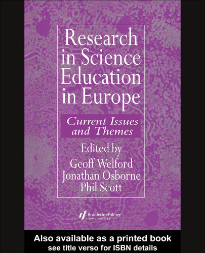 ﻿تحقیق در آموزش علوم در اروپا