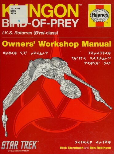 ﻿راهنمای کارگاه صاحبان پرندگان شکاری کلینگون Haynes Star Trek Klingon