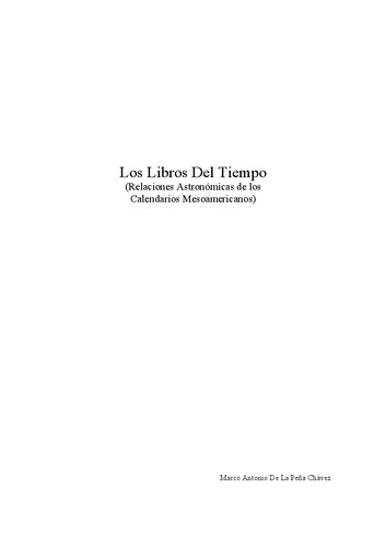 ﻿کتاب‌های زمان: روابط نجومی تقویم‌های میان‌آمریکایی