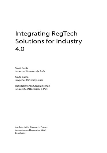 ﻿یکپارچه سازی راه حل های RegTech برای صنعت 4.0