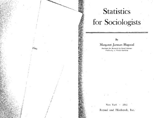 ﻿آمار برای جامعه شناسان