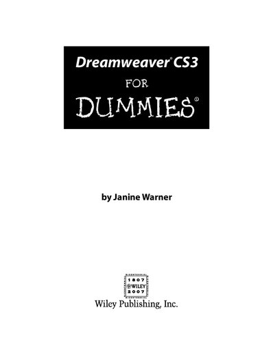 ﻿Dreamweaver CS3 برای آدمک ها