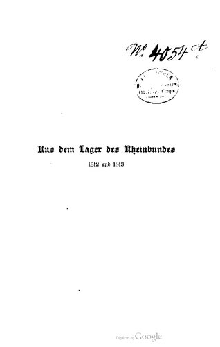 ﻿از پیجر کنفدراسیون راین 1812 و 1813