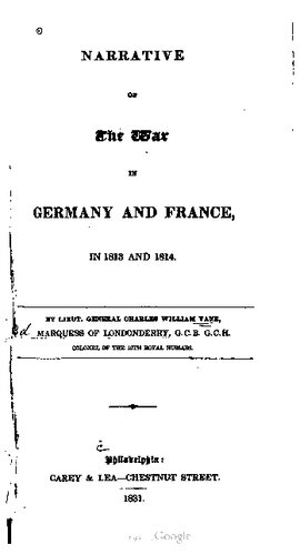 ﻿روایت جنگ در آلمان و فرانسه، در سال های 1813 و 1814
