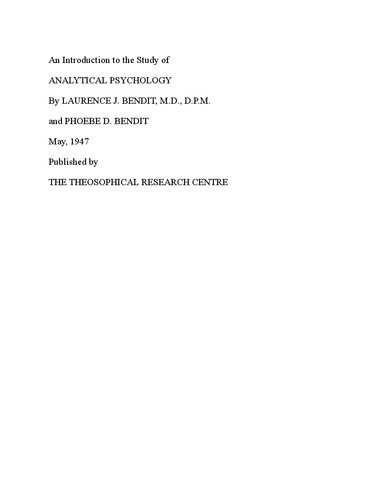 ﻿مقدمه ای برای مطالعه روانشناسی تحلیلی