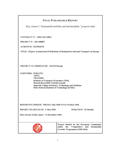 Expedite: پیش بینی های مبتنی بر سیستم عامل مبتنی بر تقاضا برای حمل و نقل داخلی در اروپا