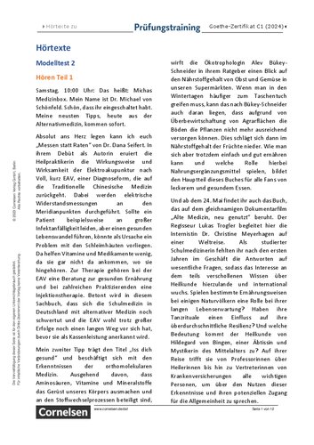 ﻿آموزش امتحان - گواهی گوته C1 - دفتر تمرین (2024) - متون صوتی