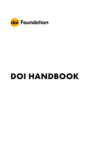 ﻿کتابچه راهنمای DOI