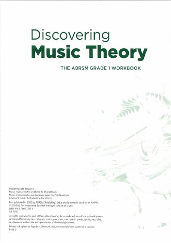 ﻿کشف تئوری موسیقی، ABRSM درجه 1