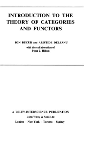 مقدمه ای بر نظریه طبقه بندی ها و Functors (رمانتیک خالص و آماری)