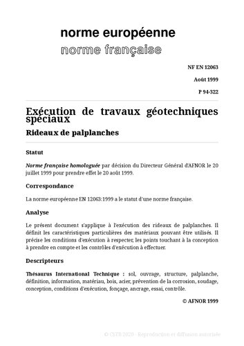 ﻿NF P94 - ژئوتکنیک