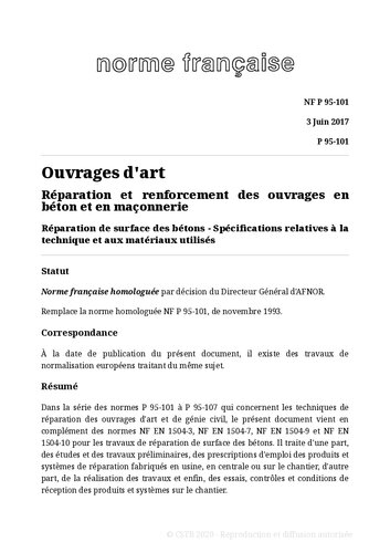 ﻿NF P95 - کارهای خارجی