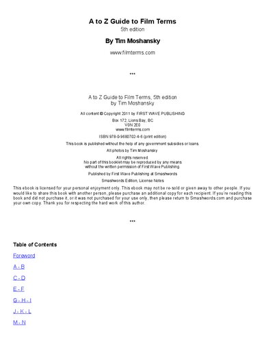 ﻿راهنمای A تا Z برای شرایط فیلم