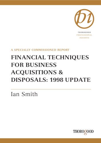 ﻿تکنیک های مالی برای اکتساب و دفع کسب و کار (گزارش هاکسمیر)