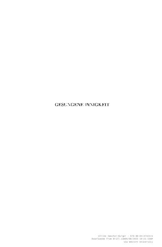 ﻿Gesungene Innigkeit. studien zu einer musikhadschrift der devotio moderna (اوترخت ، Universiteitsbibliotheeek ، MS. 16 H 34 ، Olim B 113)