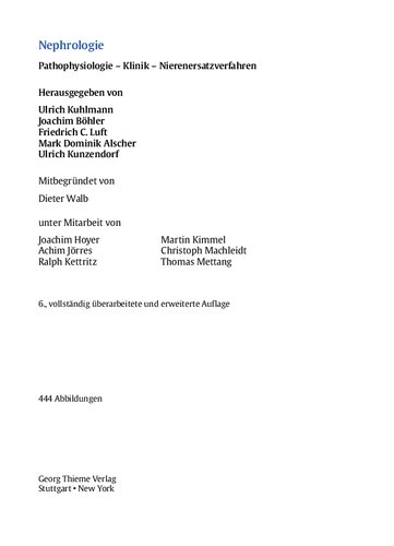 ﻿نفرولوژی: پاتوفیزیولوژی - کلینیک - روش های تعویض کلیه